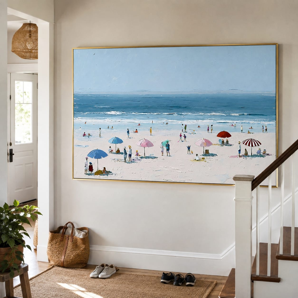 Customer photo review of Azure Shore-Beach Painting