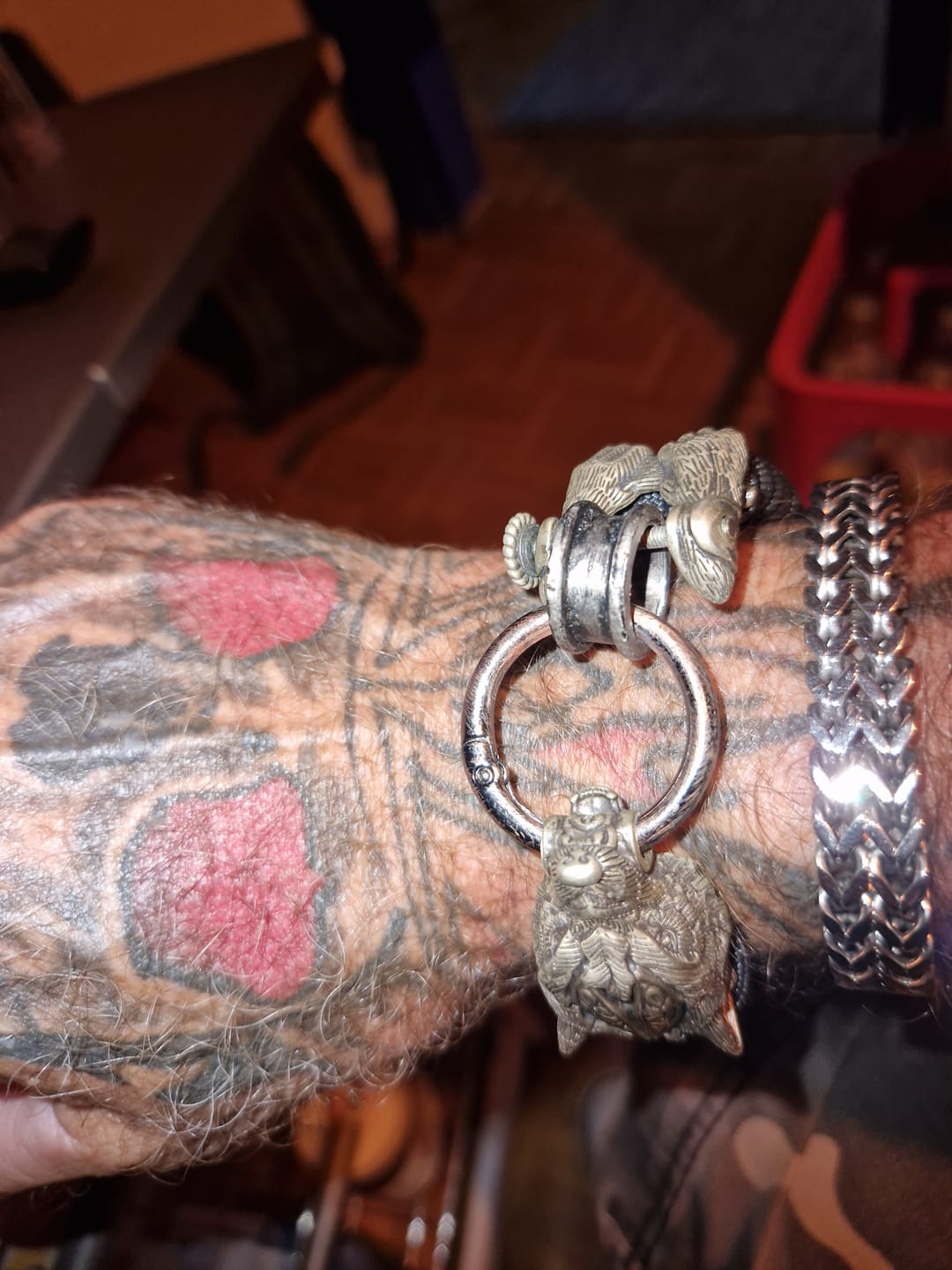Customer photo review of Warrior Wolf Paracord Bracelet