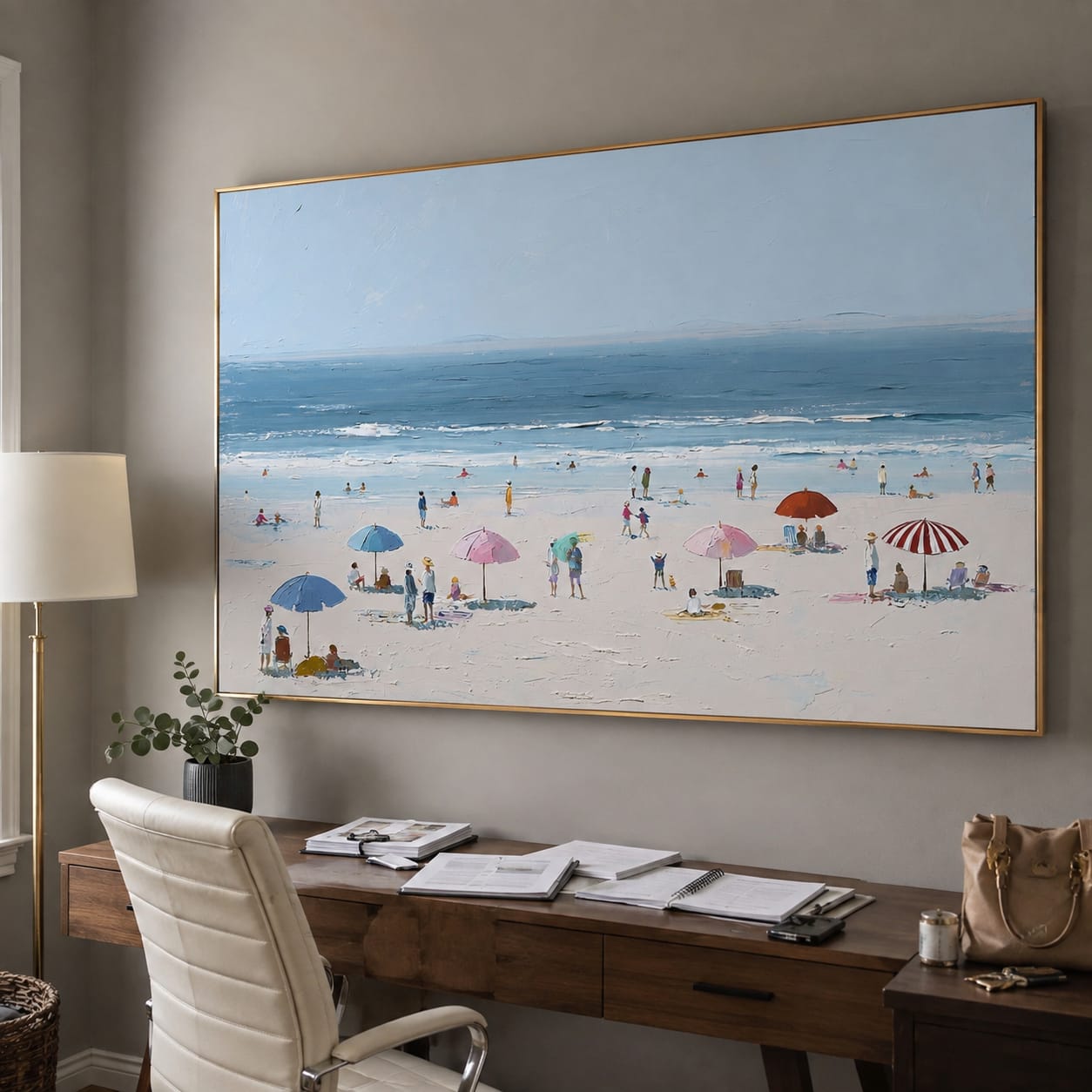Customer photo review of Azure Shore-Beach Painting