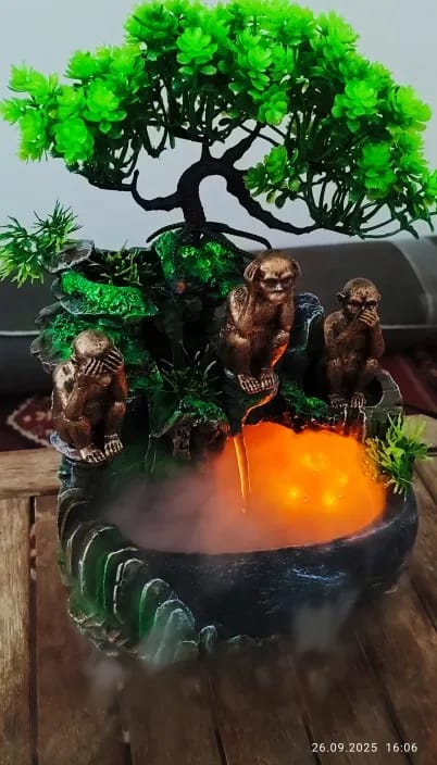 Customer photo review of LED Feng Shui Waterfall Fountain
