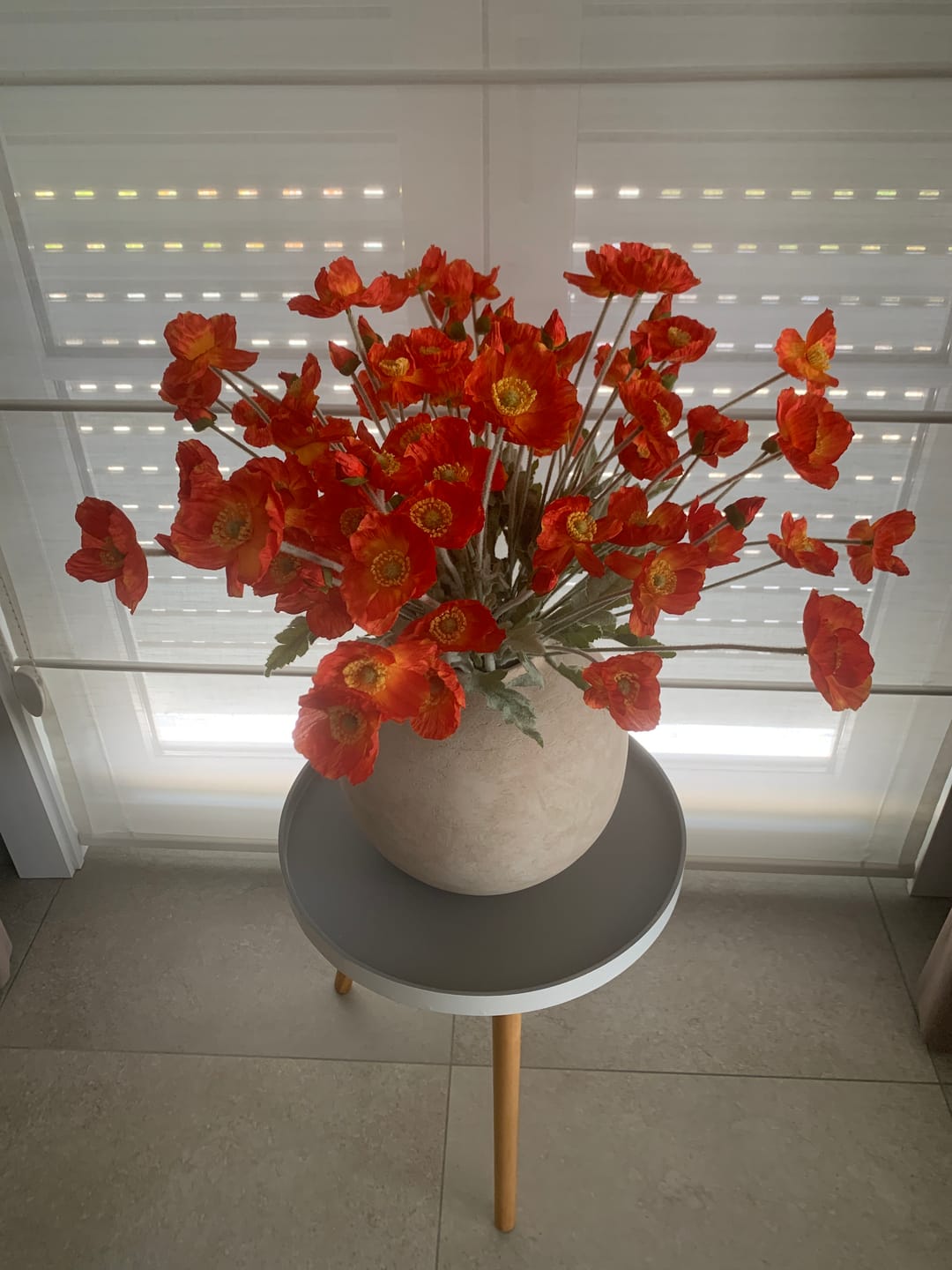 Customer photo review of Zijden Klaprozen - Oranje