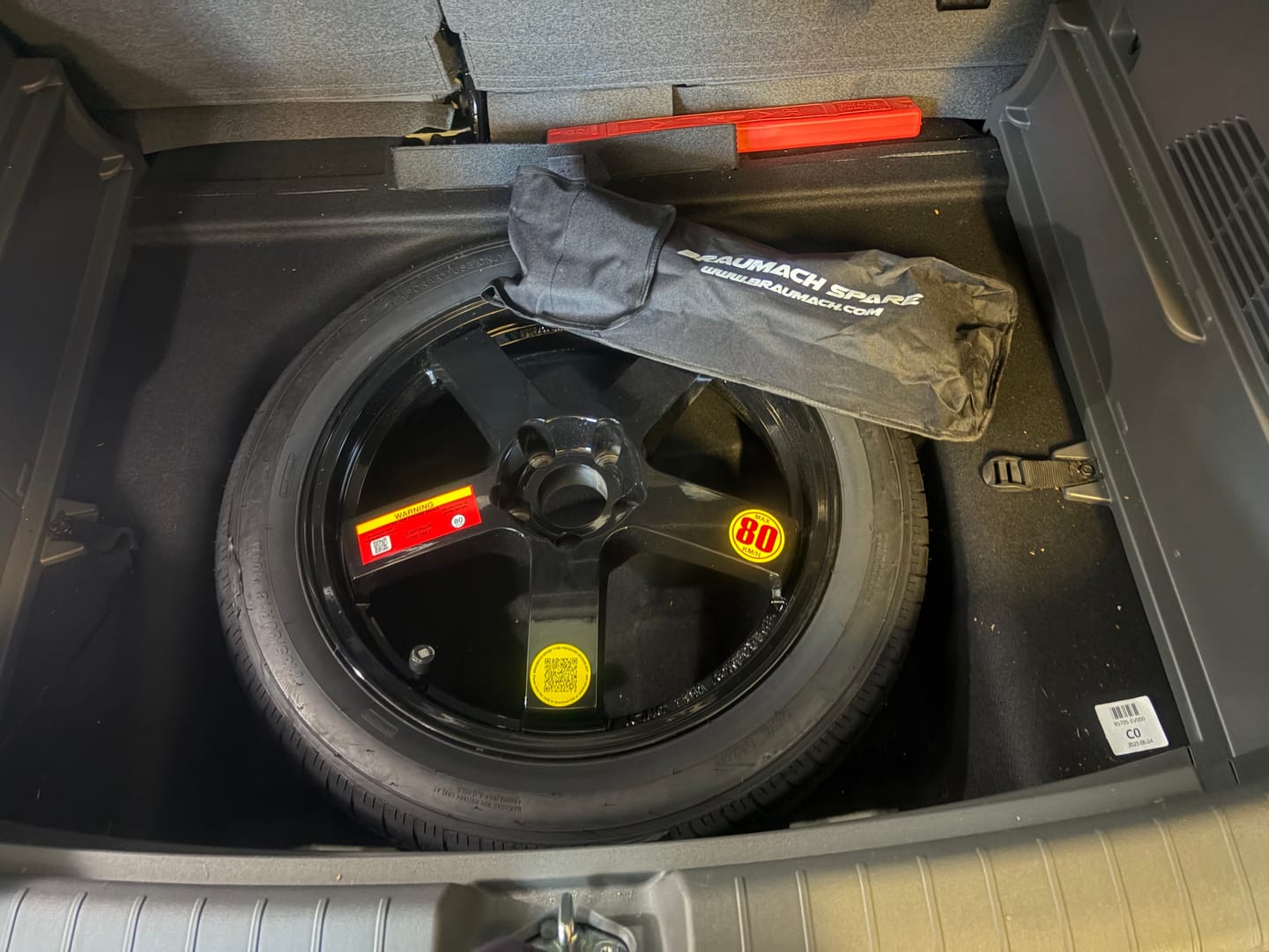 Customer photo review of KIA EV3 incl GT Line Space Saver Spare Wheel Kit - HUB CENTRIC - Braumach Spare Wheel Kit All Models - 2023-2026