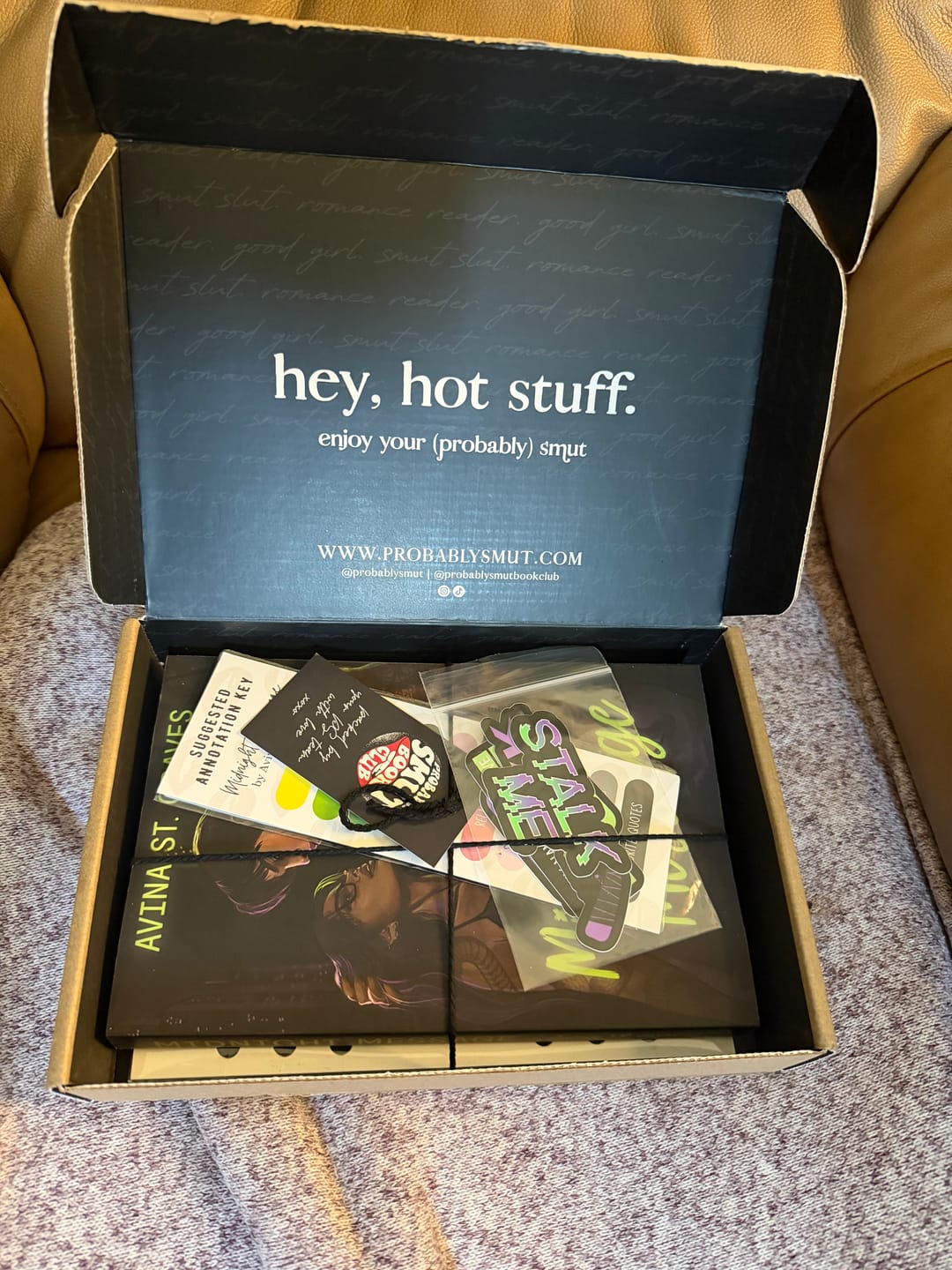 Customer photo review of good girl book club subscription