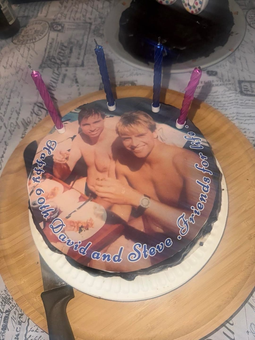 Customer photo review of 20 cm Pre-cut Circle Custom Edible Icing Image