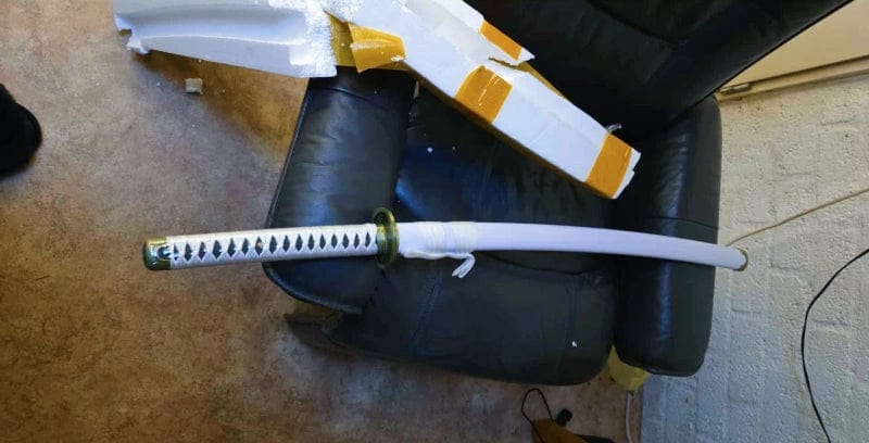 Customer photo review of Roronoa Zoro's Wado Ichimonji Sword(One Piece)