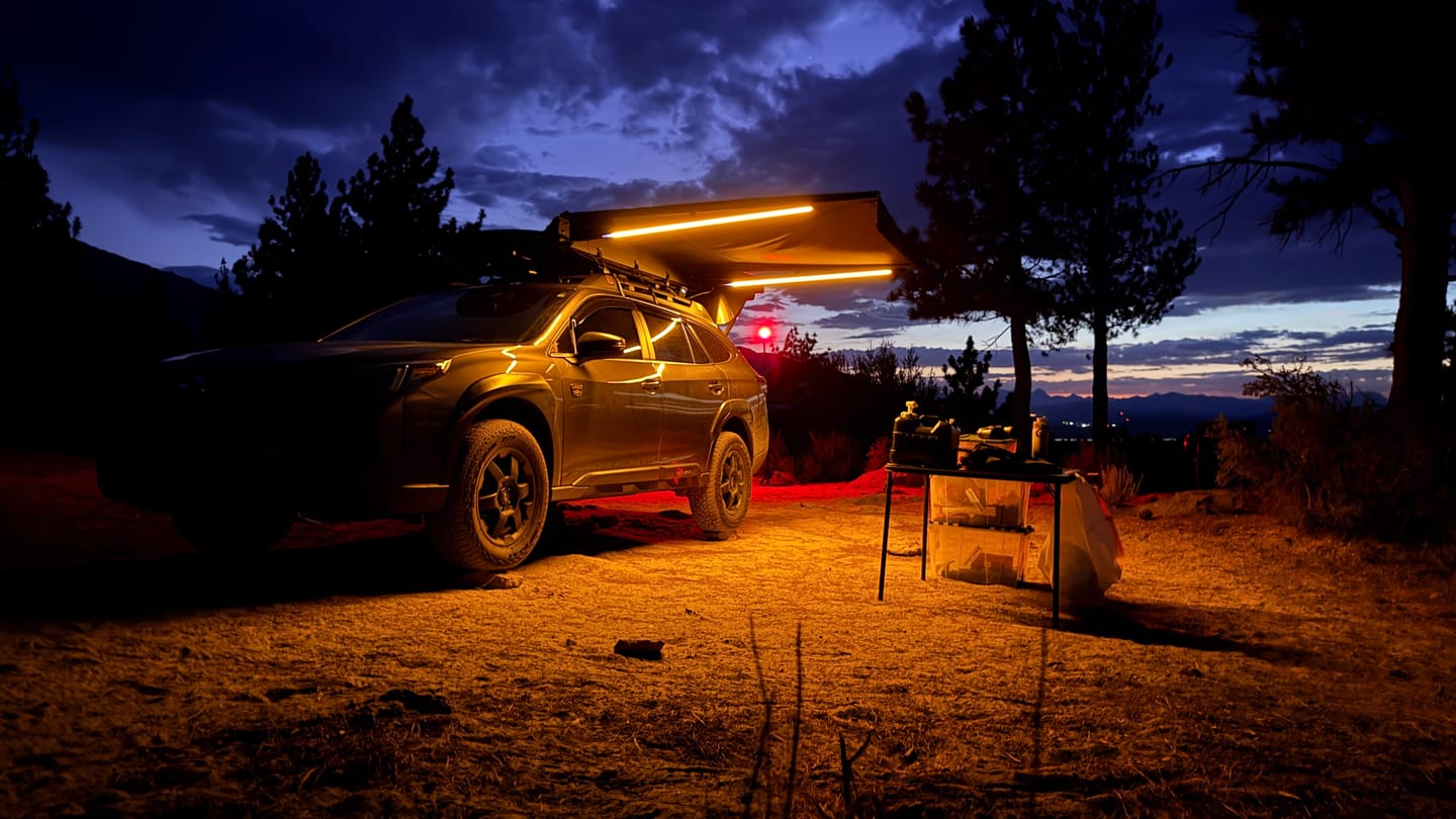 Customer photo review of OPENROAD 90-Degree Quick-open Awning