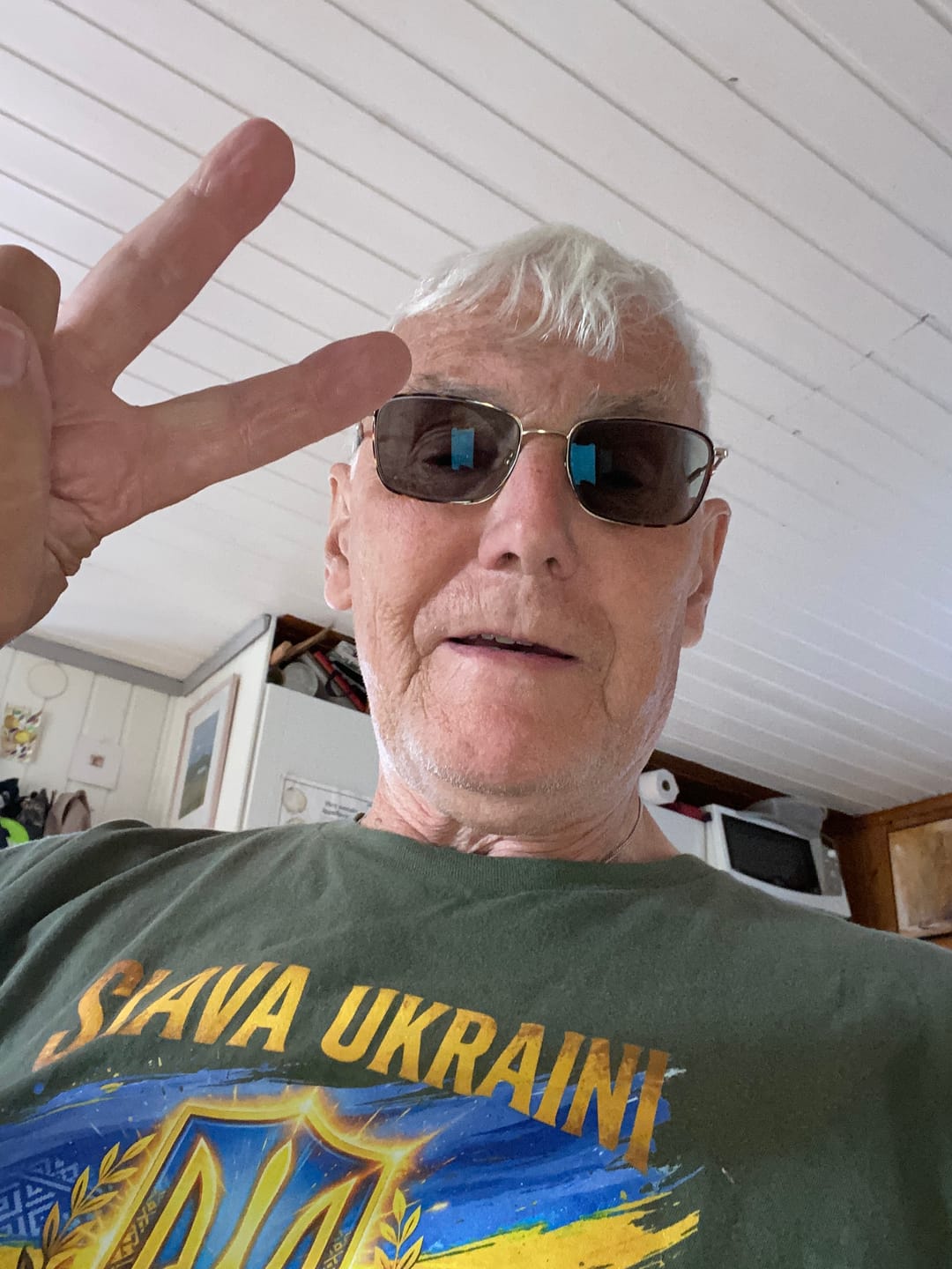 Customer photo review of Slava Ukraini, Heroyam Slava T-Shirt