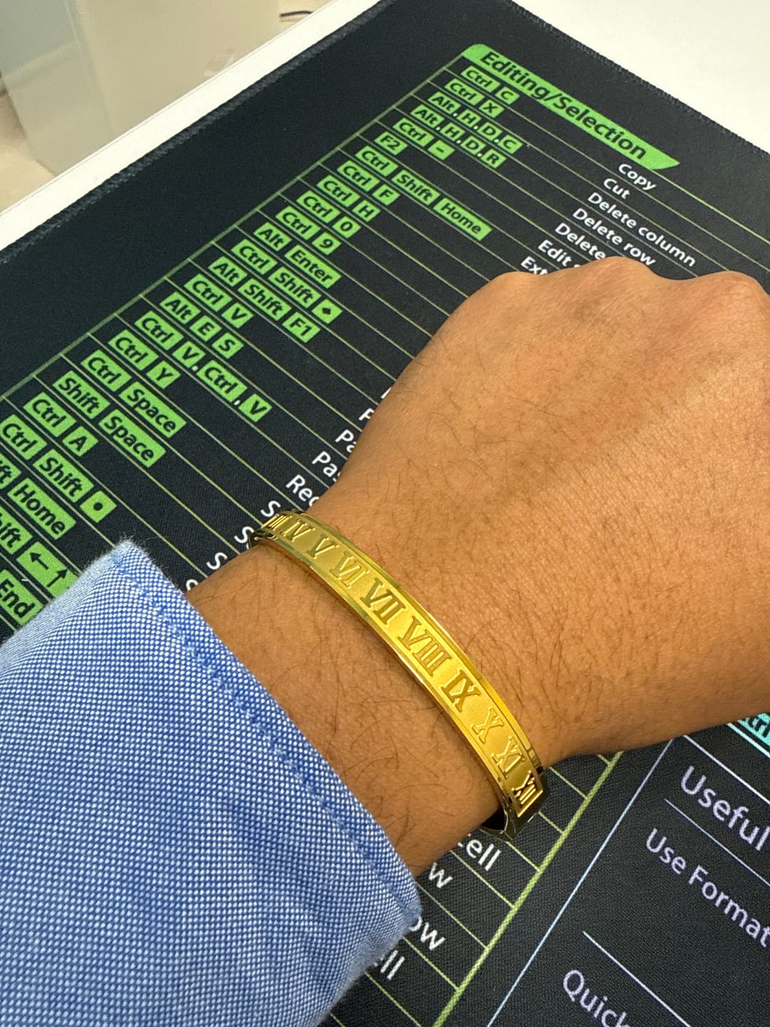 Customer photo review of Roman Bangle Bracelet
