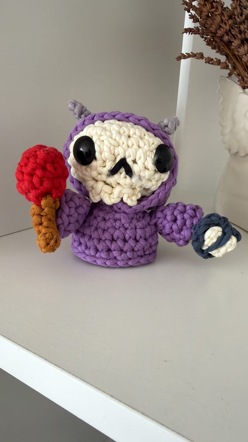 Customer photo review of Hollow The Necromancer Crochet Kit