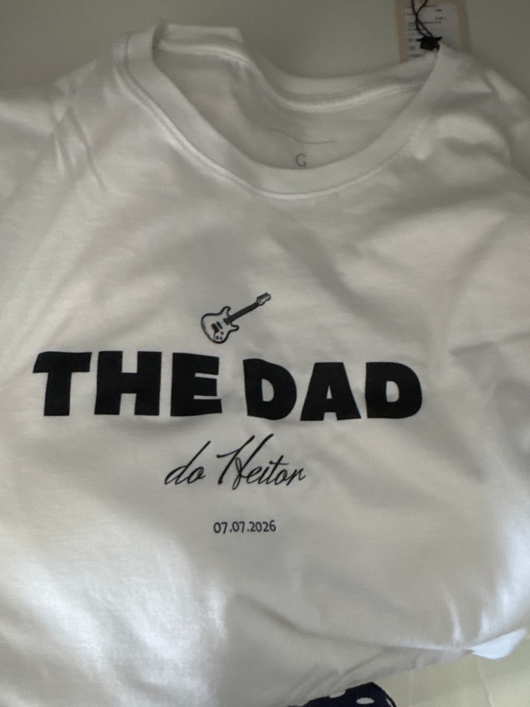 Customer photo review of Camiseta personalizada dia dos Pais - Ícones The Dad - Algodão Peruano