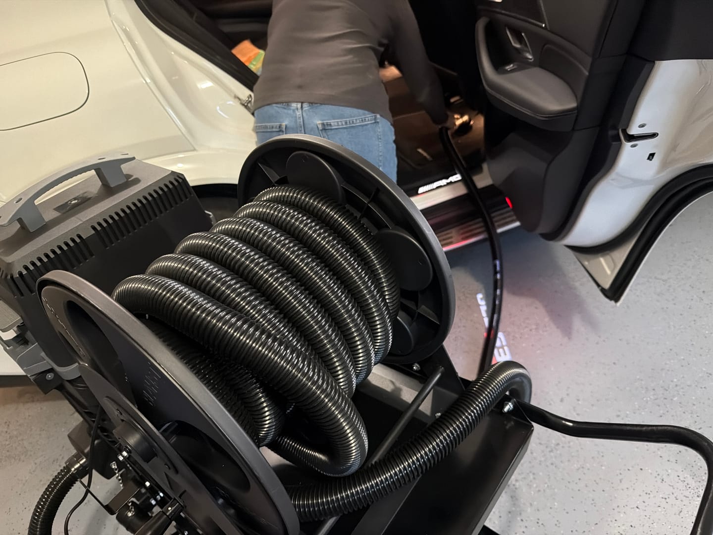 Customer photo review of K21 Wall Mounted Vacuum Hose Reel