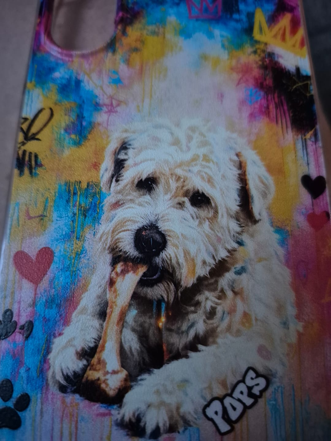 Customer photo review of Graffiti - Personalised Phone Case