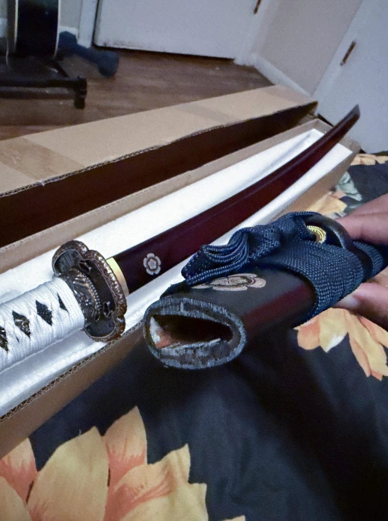 Customer photo review of Jin Sakai's Katana(Ghosts of Tsushima)