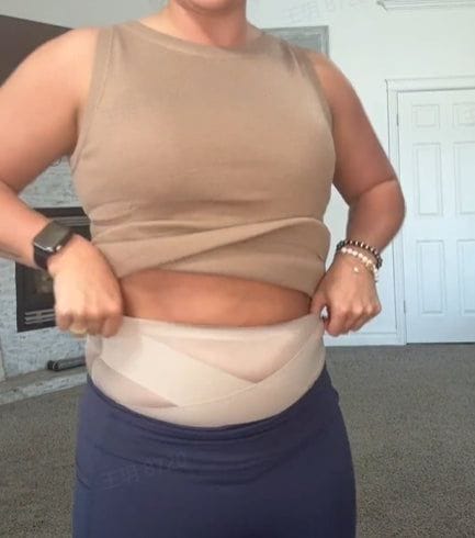 Customer photo review of Postpartum Recovery Brief — 360° Compression