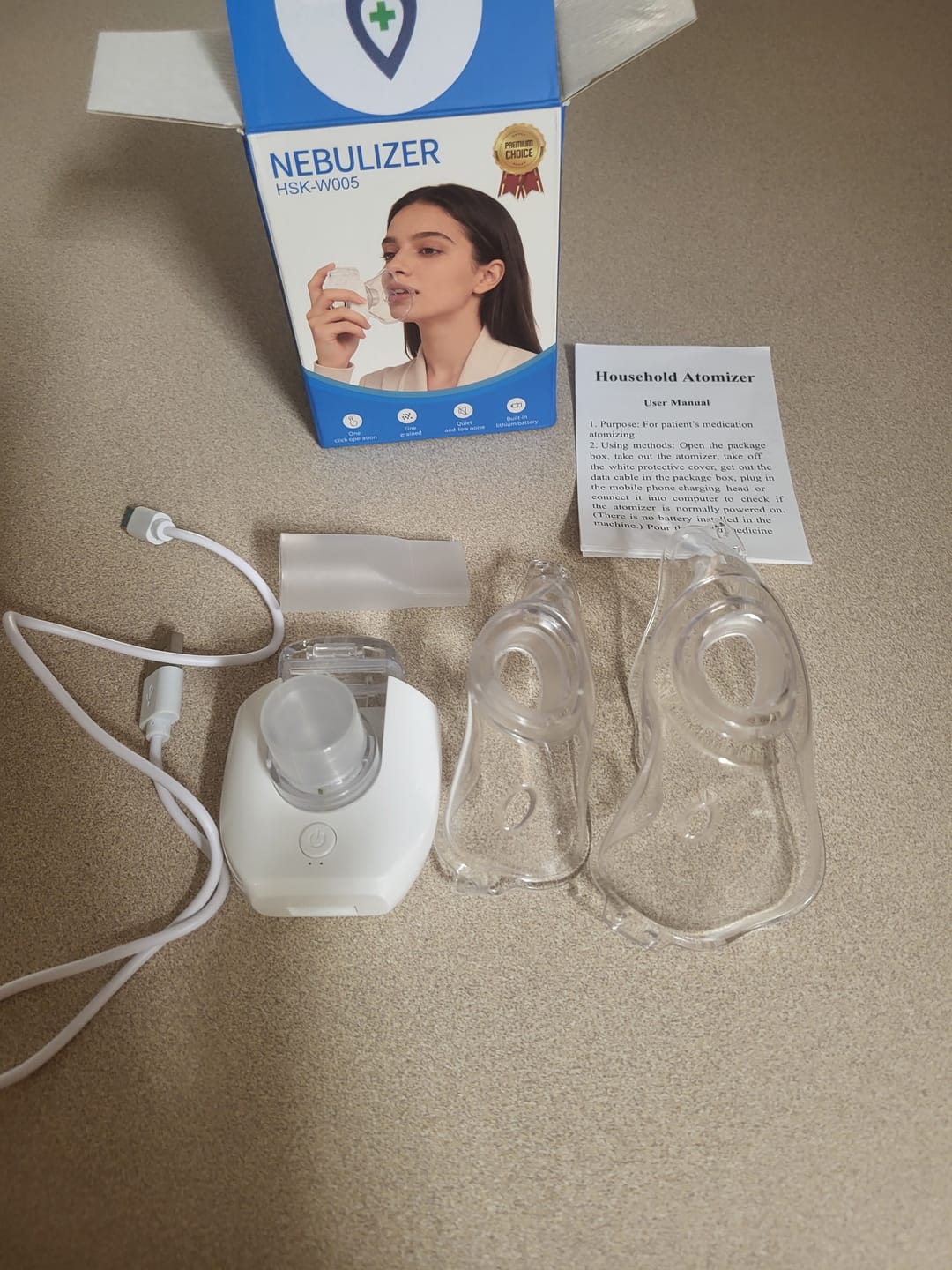 Customer photo review of Micro Mist Pro Portable Nebulizer