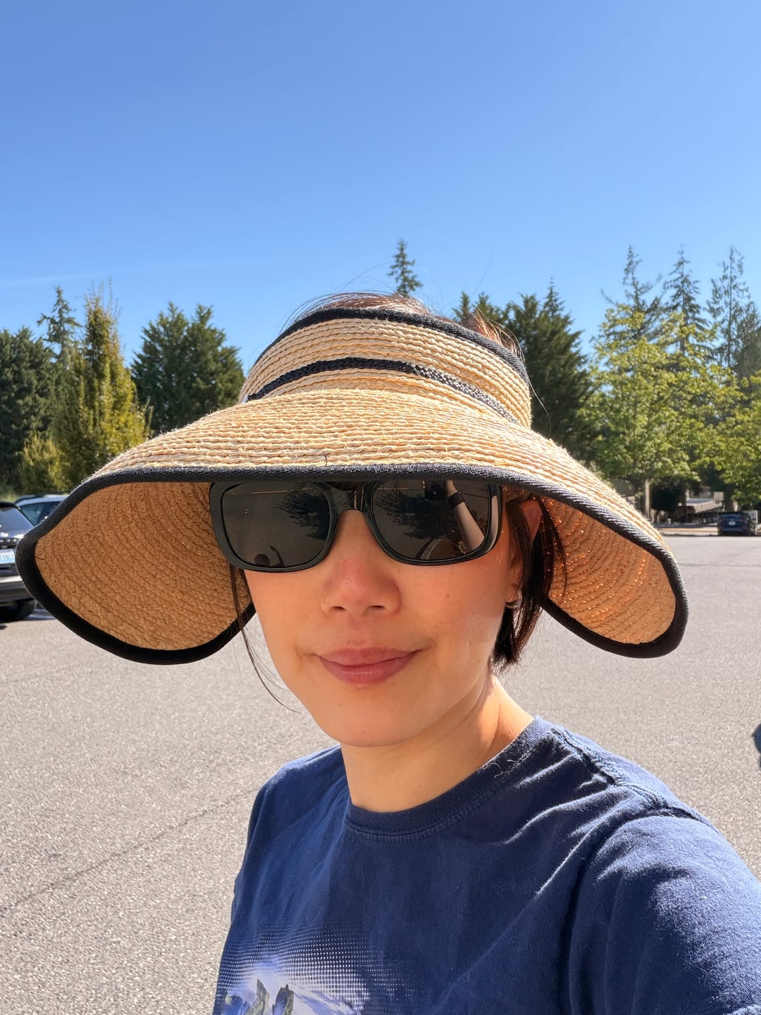 Customer photo review of Women's Wide Brim Sun Protection Straw Hat UPF 50+ UL558