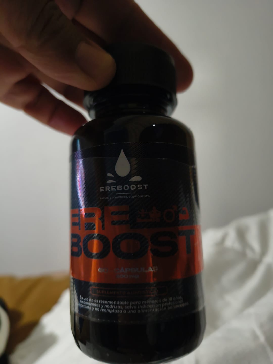 Customer photo review of EREBOOST | 60 Cápsulas
