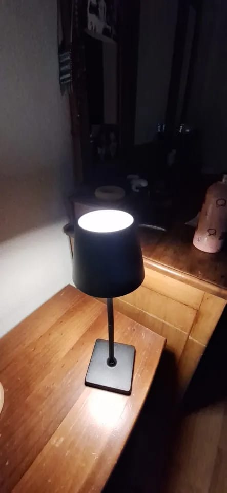 Customer photo review of Rechargeable Dimmable Table Lamp