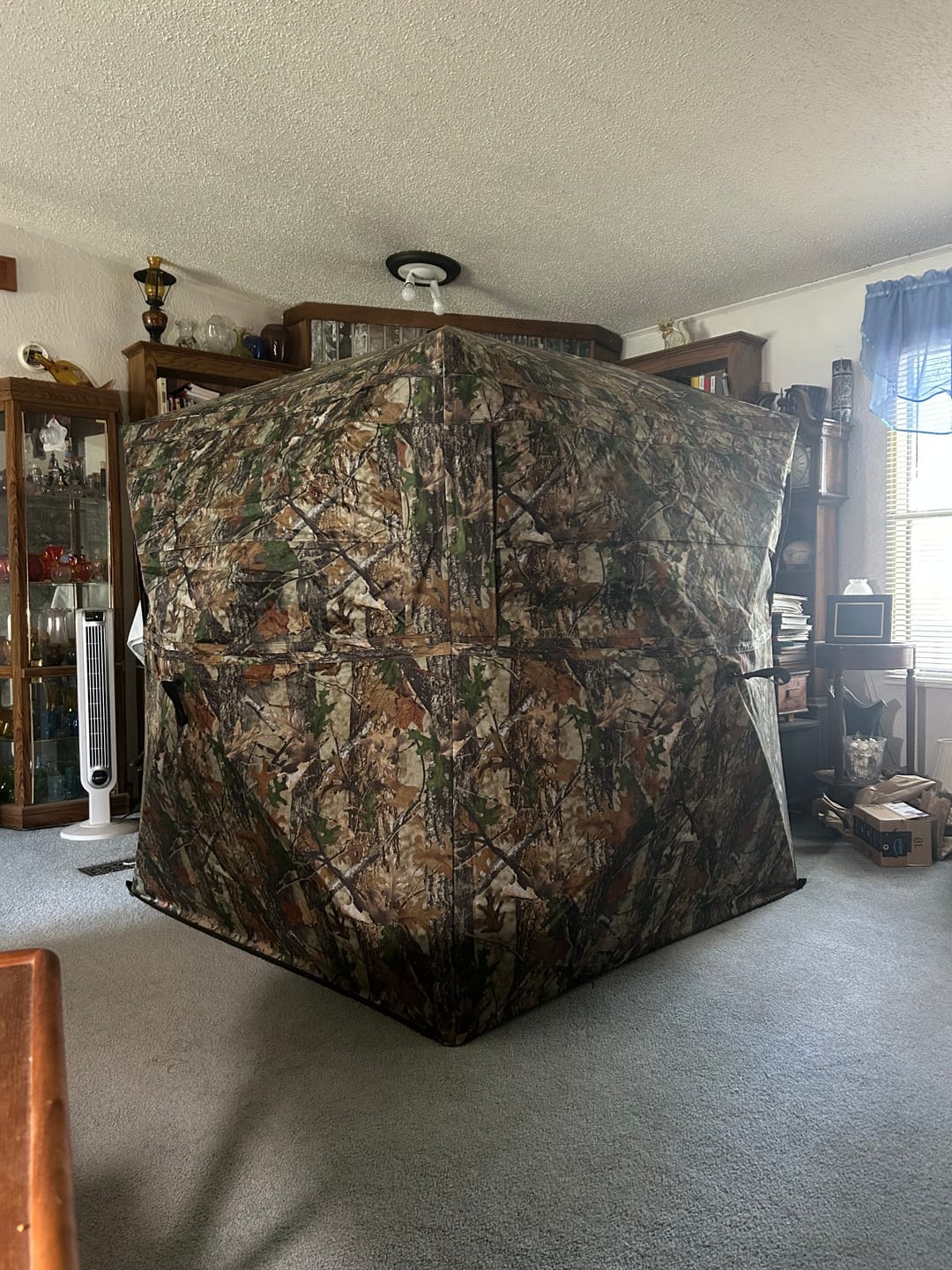 Customer photo review of Vis Series 270 Degree See Through Hunting Blind | Portable 2 3 4 Person Ground Blind | Camo Pop Up Deer Blind for Deer & Hunters