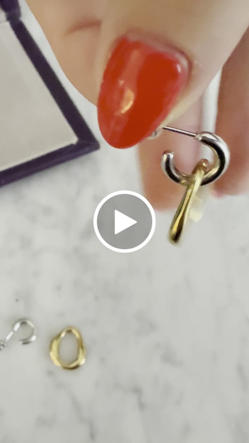 Customer video review of Lola Layered Drop Hoop Earrings