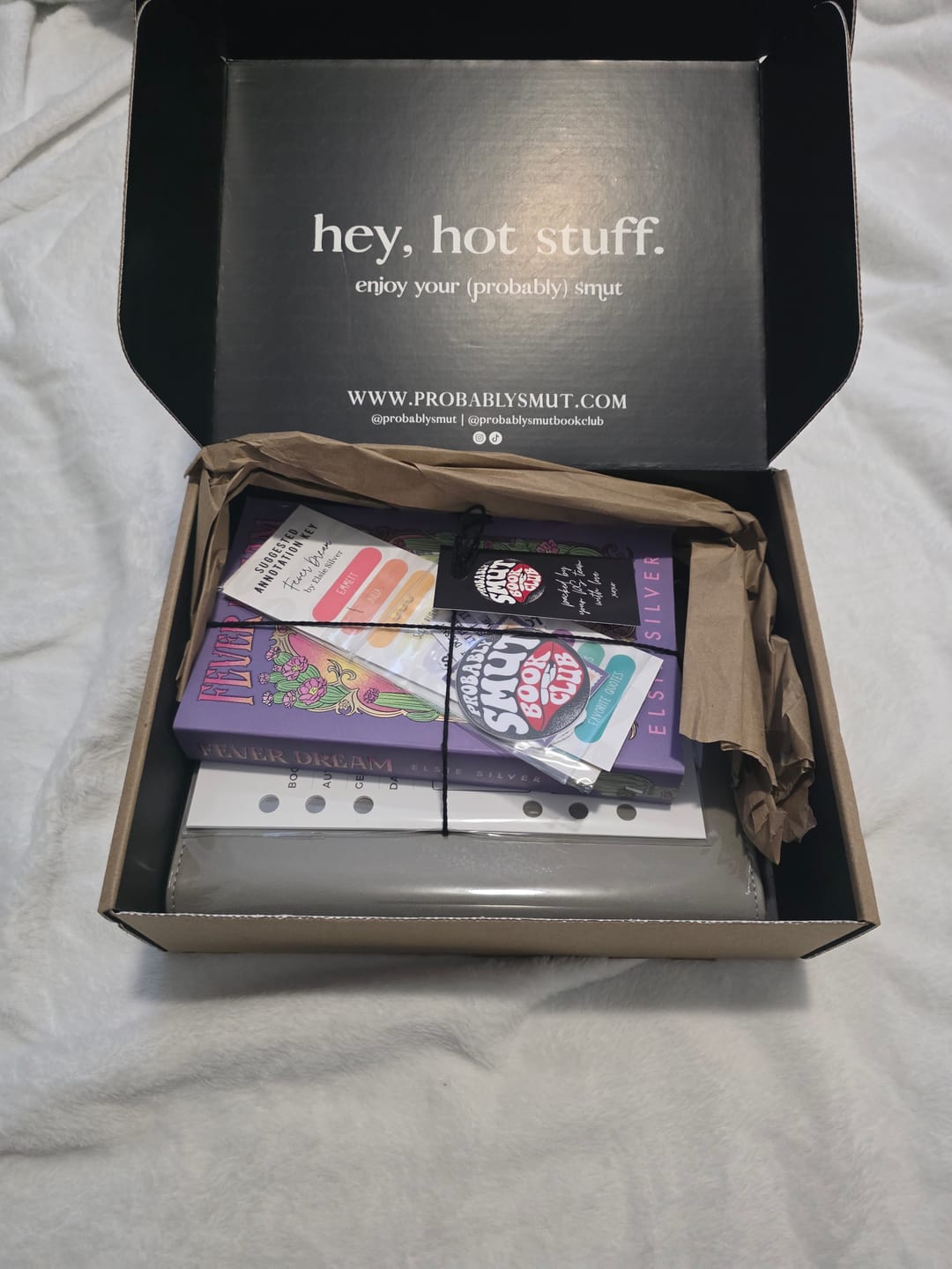 Customer photo review of good girl book club subscription
