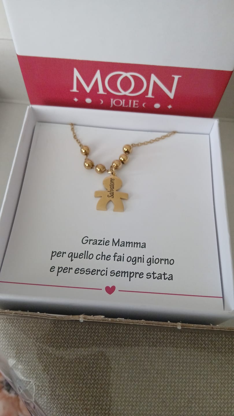 Customer photo review of Collana con bambini - I Miei Tesori