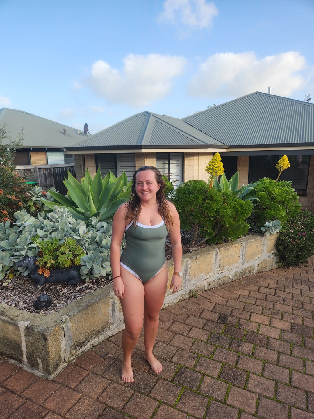 Customer photo review of Raya Onepiece - Matcha/Latte