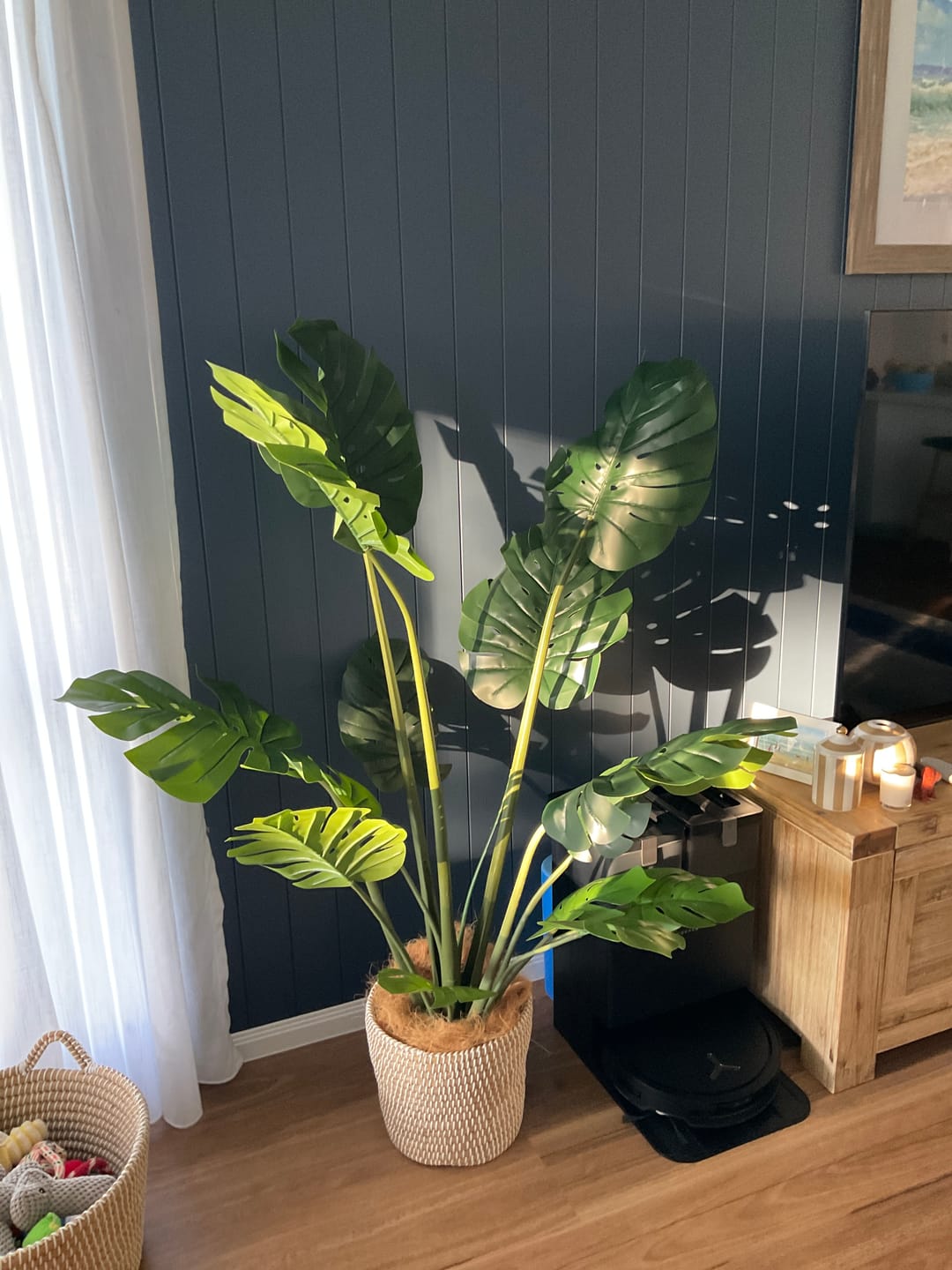 Customer photo review of Artificial Monstera Tree 150cm - Premium Potted Split Leaf Plant
