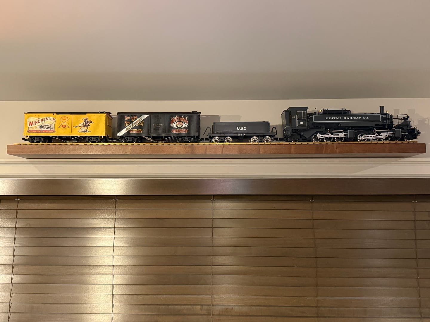 Customer photo review of Walnut Floating Shelves