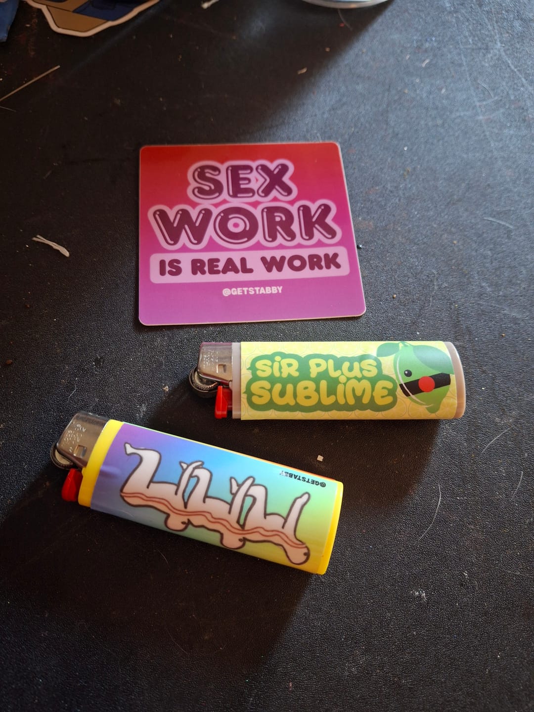 Customer photo review of Square Stickers