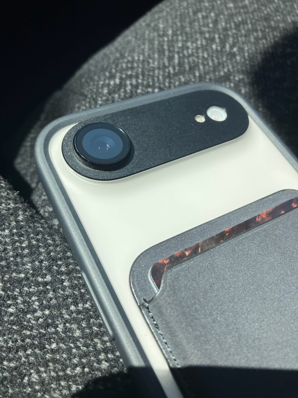 Customer photo review of Tough On Rear Camera Protector Matte Metal for iPhone 17 Series