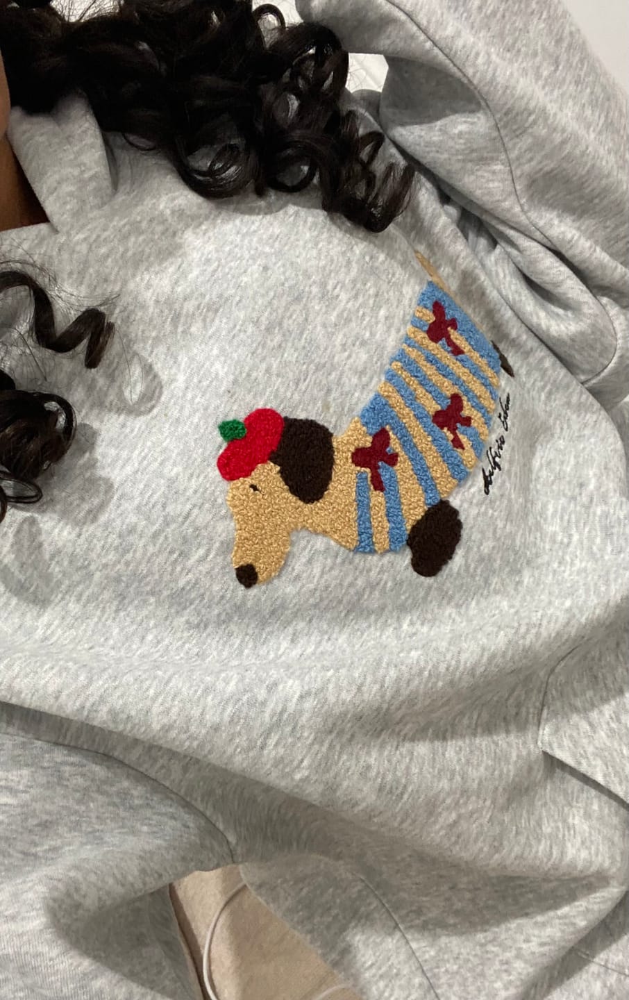 Customer photo review of Aelfric Eden Cartoon Dachshund Hoodie