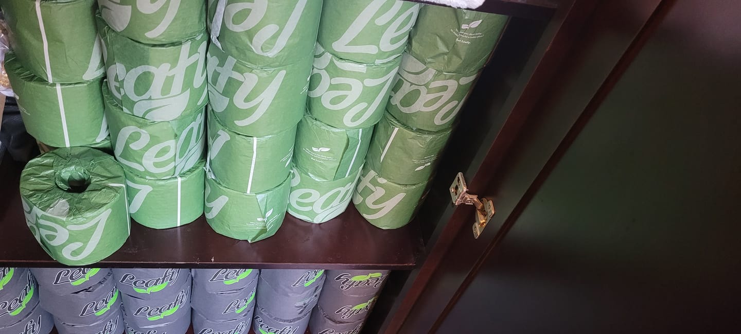 Customer photo review of Leafy EarthLuxe Bamboo Reserve - 80 roll 2 ply