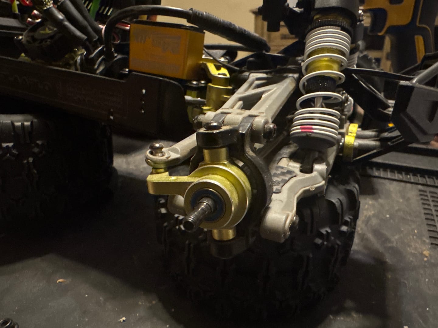 Customer photo review of Aluminum Front Steering Hub For RZ001 and XTS-F10
