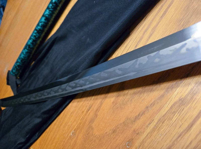 Customer photo review of Abyssal Shade Katana (T10 High Carbon Steel)