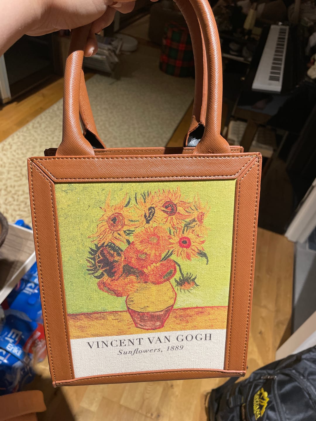 Customer photo review of Van Gogh Sunflowers Tablo Çanta