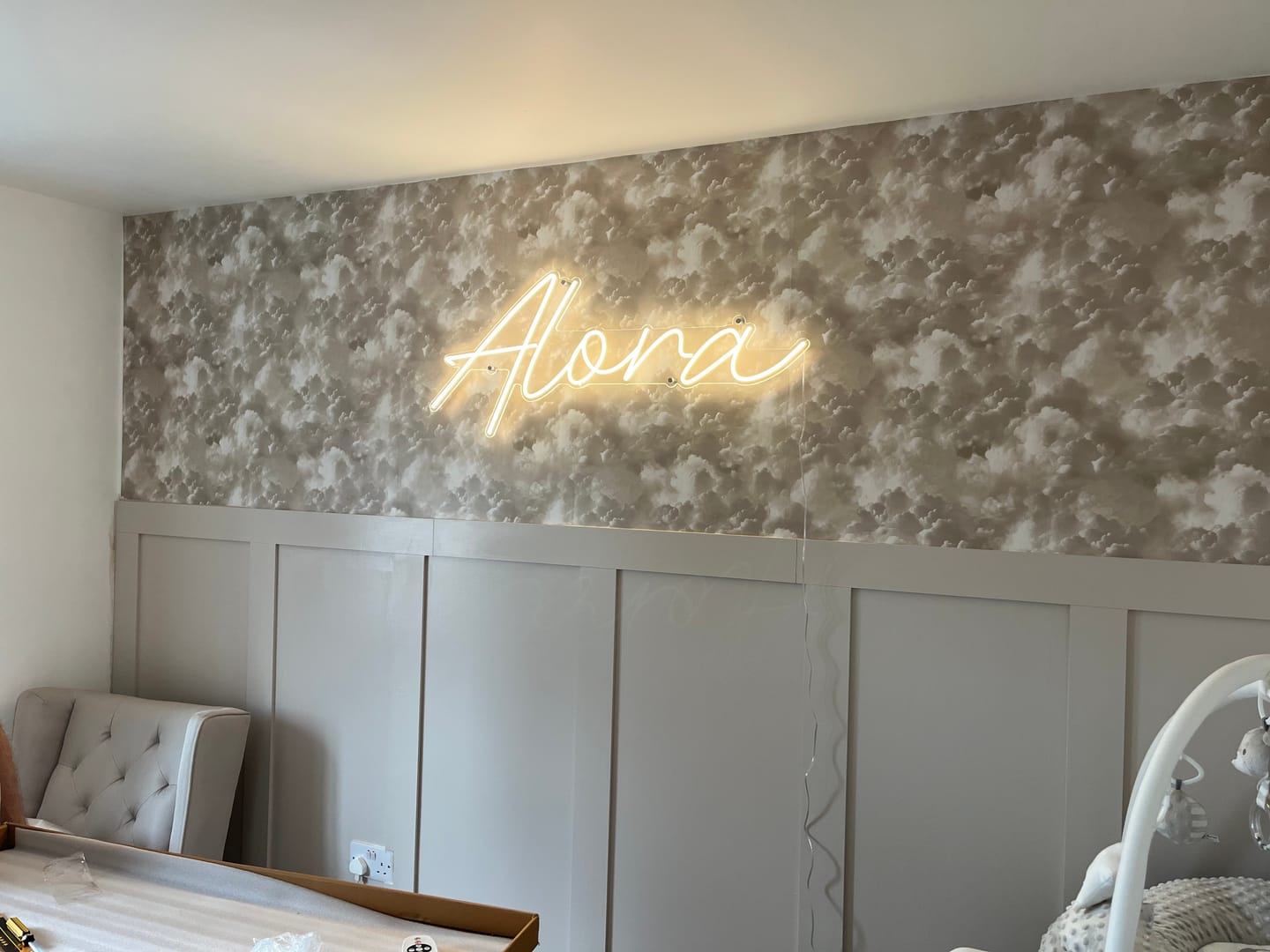 Customer photo review of Custom Neon: Alora