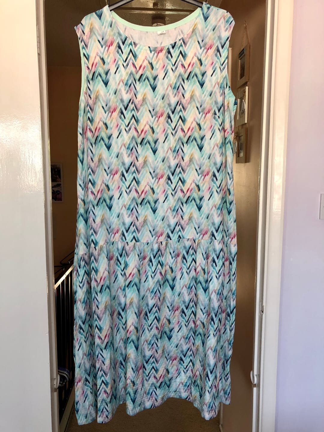 Customer photo review of Vibrant Zigzags Double Gauze Fabric