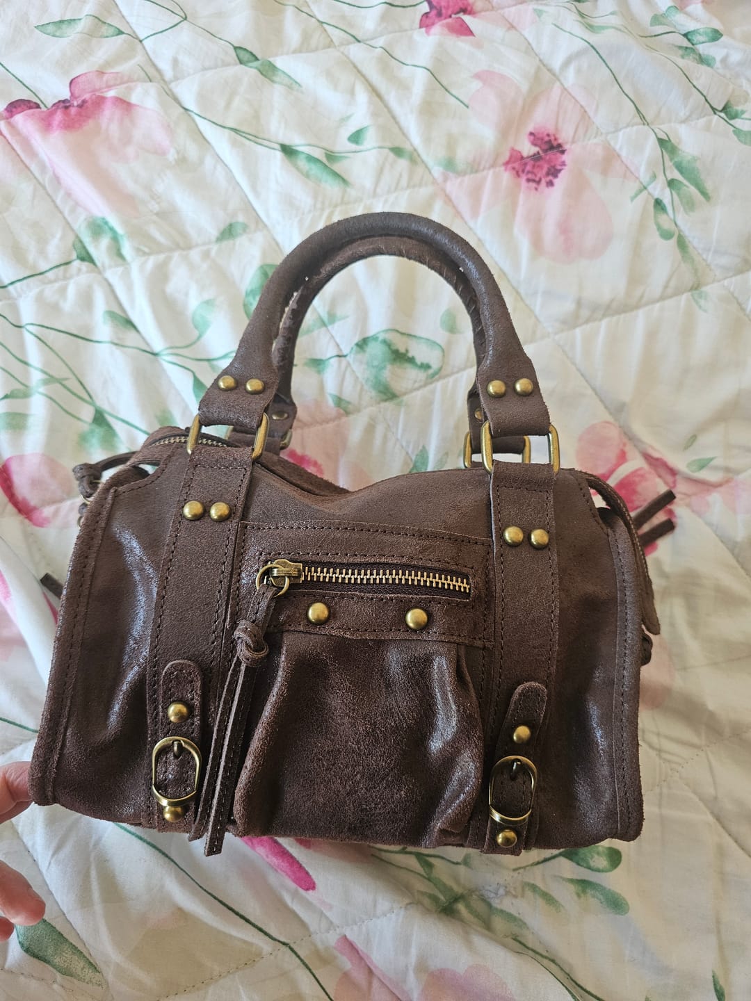 Customer photo review of Mini it girl bag espresso