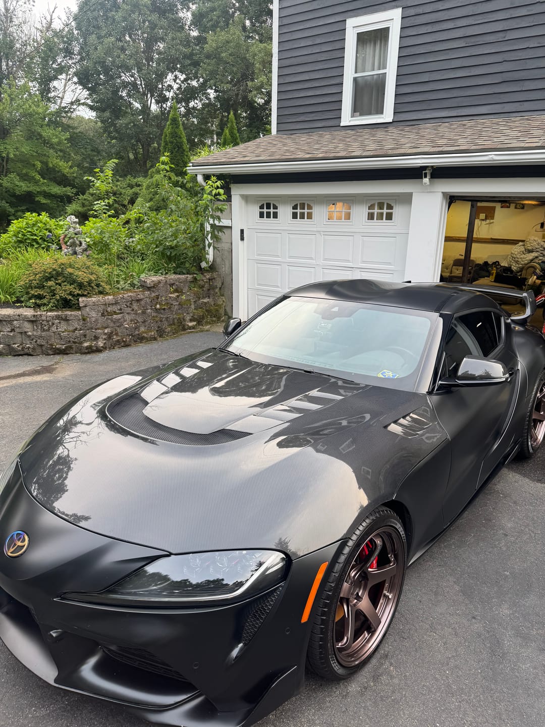 Customer photo review of 2020-Up Toyota GR Supra Bumper Hood