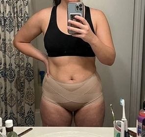 Customer photo review of Postpartum Recovery Brief — 360° Compression