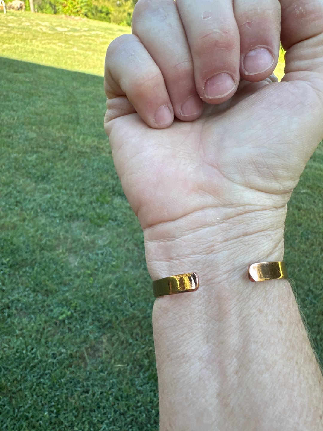 Customer photo review of Pure Copper Bracelet - Smooth Copper Bracelet - Copper Culture