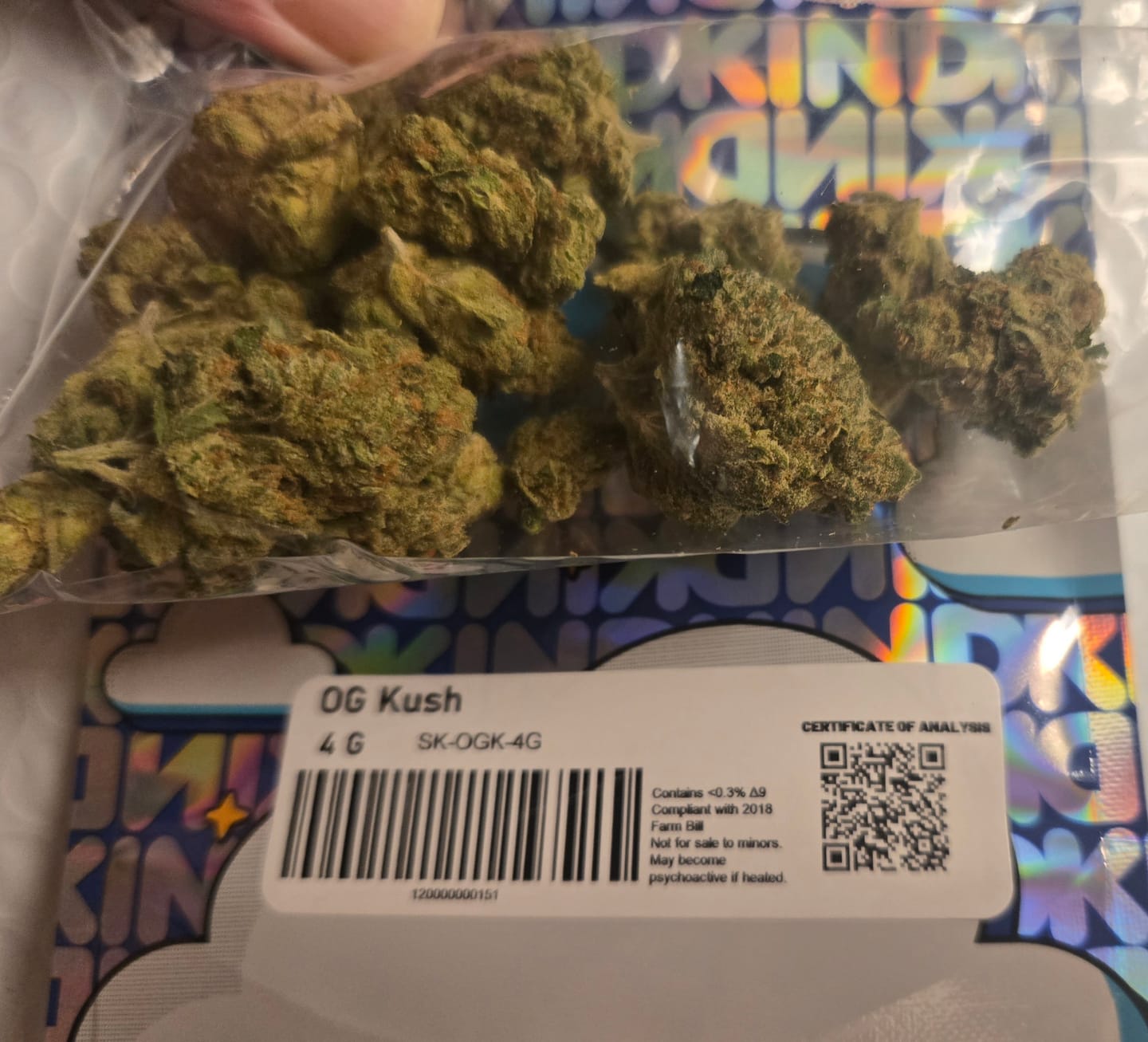 Customer photo review of OG Kush - 4 Grams (Indica)