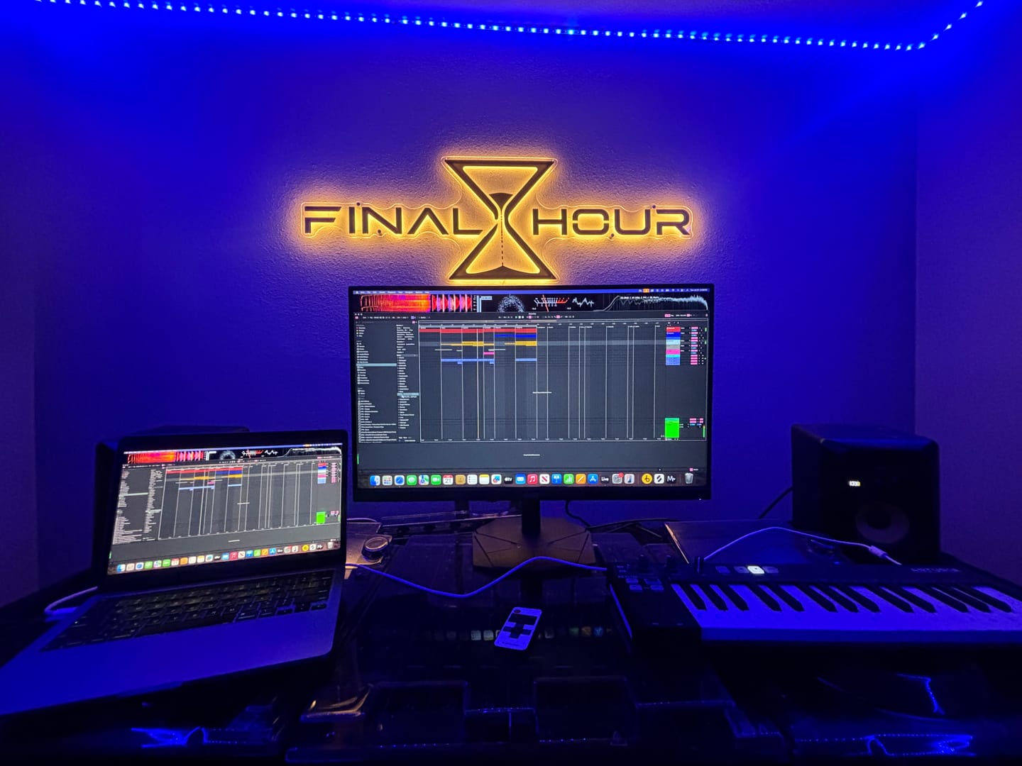 Customer photo review of FINAL HOUR| LED Neon Sign (Back-lit)