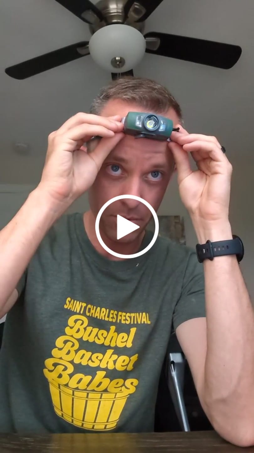 Customer video review of TWIN POWER 550 LUMEN LED HEADLAMP