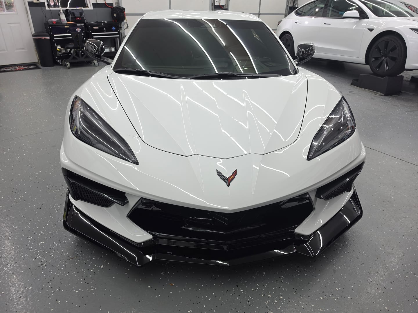 Customer photo review of Corvette C8 Stingray Front Splitter [5-Piece Extended Version]