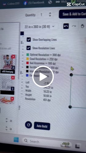 Customer video review of DTF Transfers Gangsheet Builder