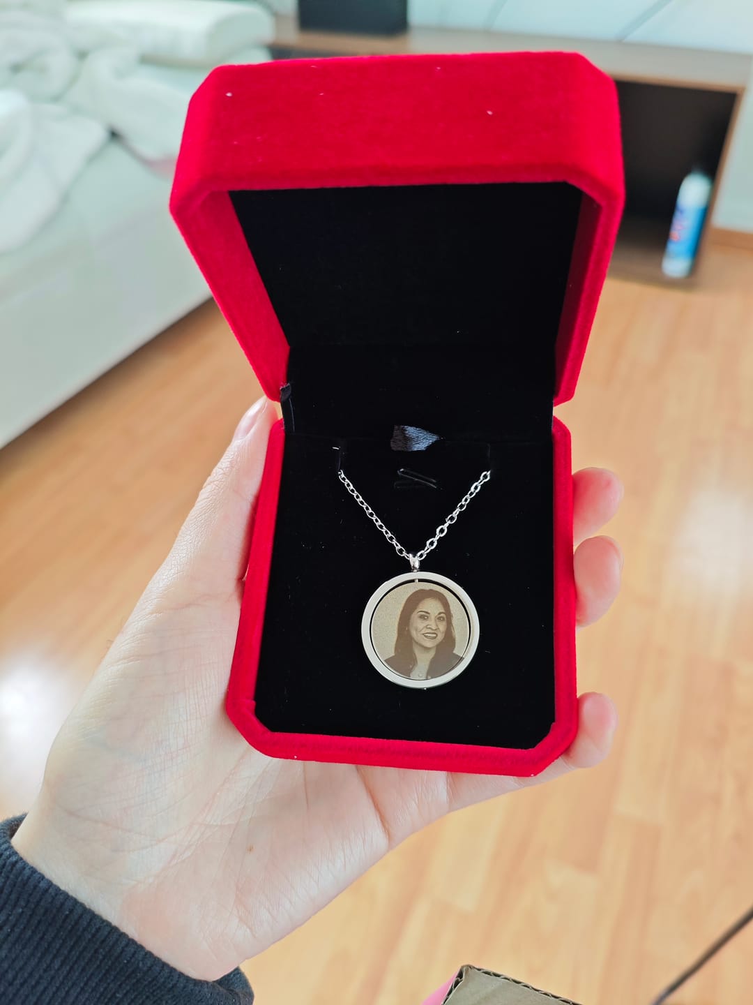 Customer photo review of Collar Memory  Personalizado