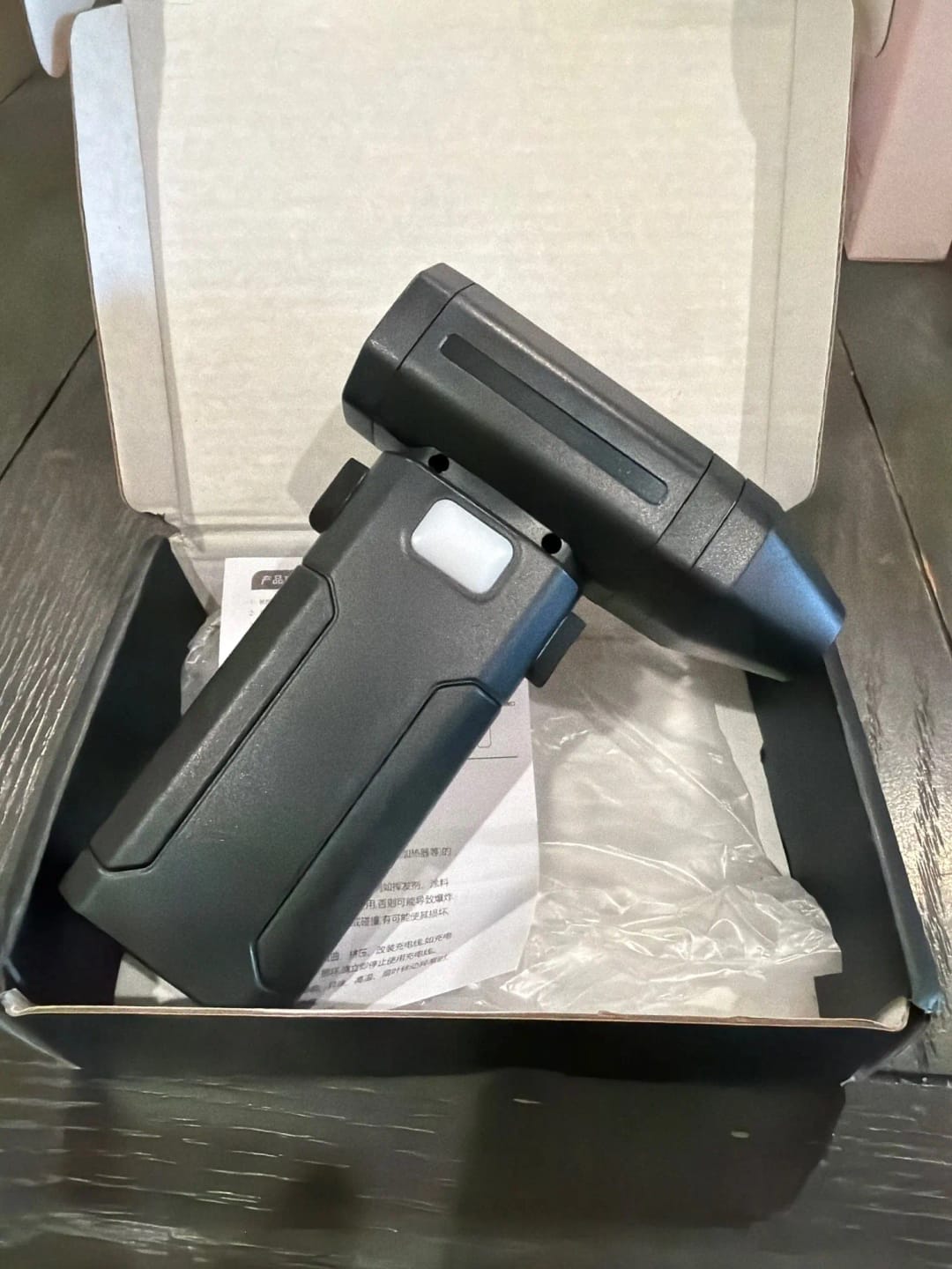 Customer photo review of 130,000 RPM Rechargeable Cordless Jet Air Duster