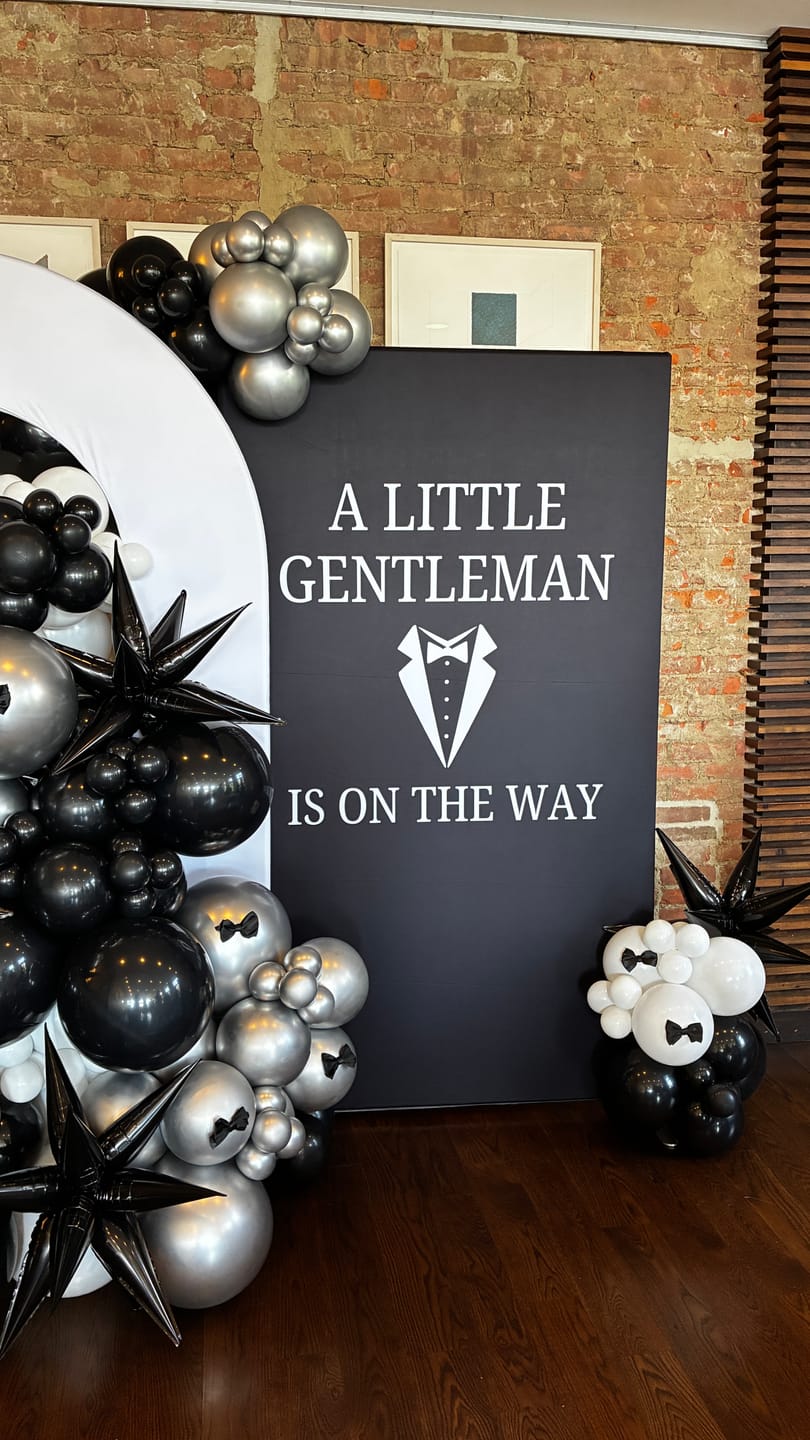 Customer photo review of Party Backdrop Stand Party Decor Baby Shower Birthday Rectangular Wall Stand